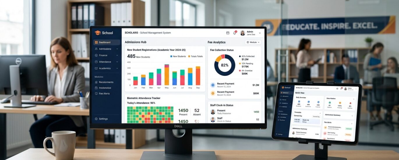 Best School Management softwares in Hyderabad - AOWSM Cloud Dashboard & Analytics