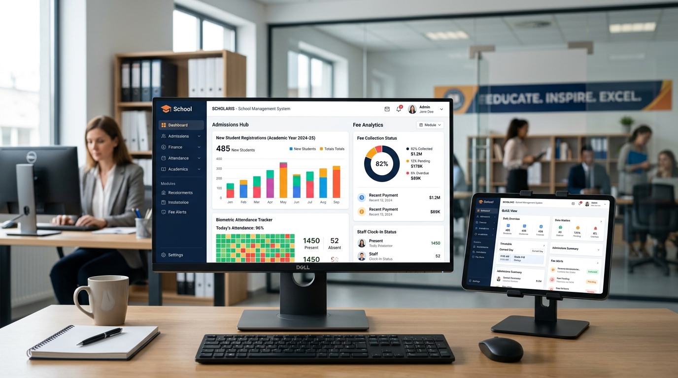 Best School Management softwares in Hyderabad - AOWSM Cloud Dashboard